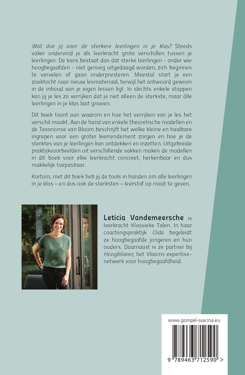 Sterke leerlingen in de klas - back cover