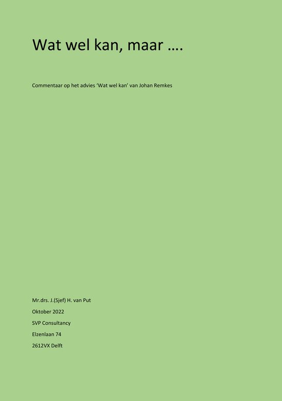 Wat wel kan, maar… - cover