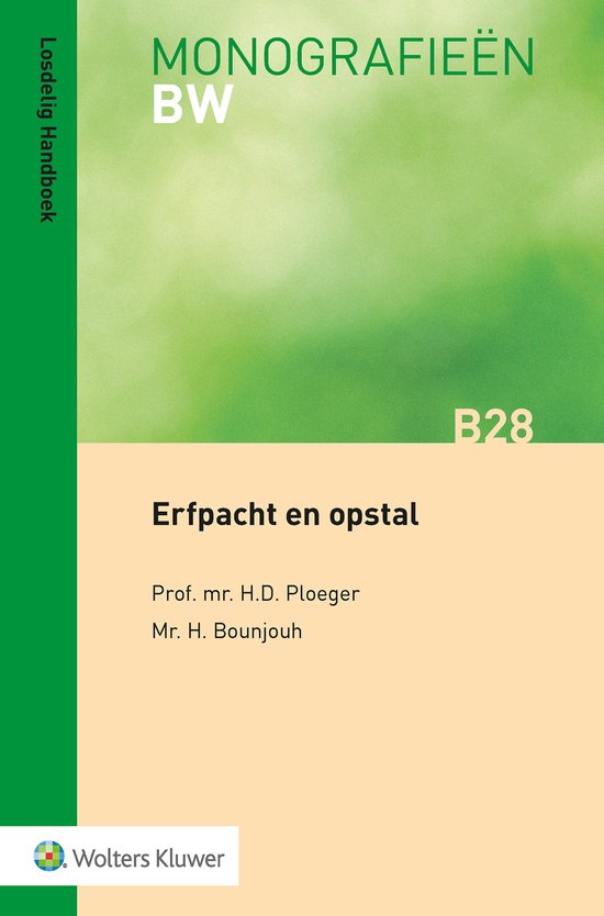 Monografieen BW B28 - Erfpacht en opstal - cover
