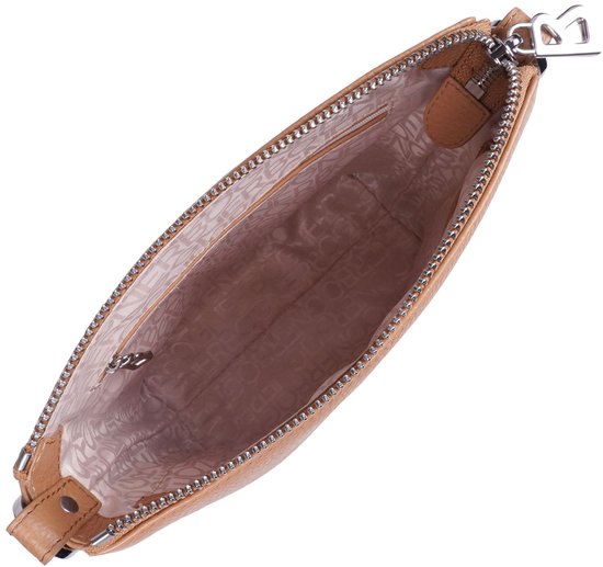 Bogner Cuir Sac à épaule bandoulière Andermatt Flavia Shoulderbag Tannin Beige