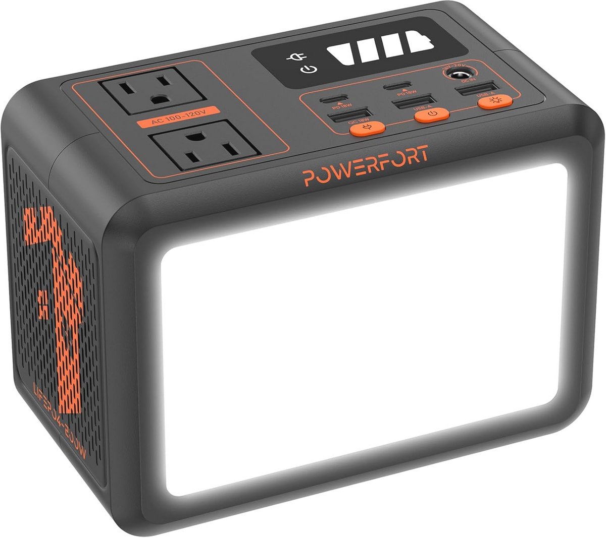 Draagbaar 99 Wh-energiestation - 150 W Zonne-generator met 3500 LifePo4 - USB QC3.0 - 2 x 110 V Wisselstroom voor Buiten