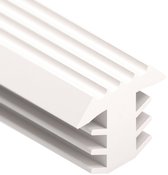 Trapstrip antislip - Antislip Infrees Trapprofiel - 12mm Rol 25 meter - Antislipstrip voor houten trap - wit