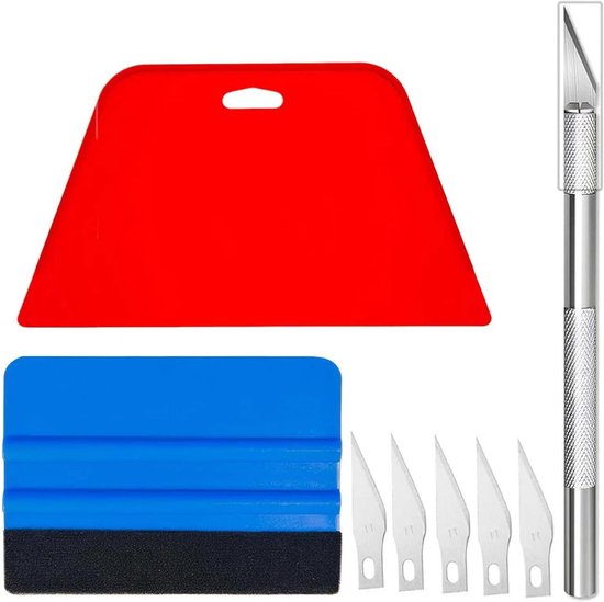 Zanch Rakel für Folie, Rakel Set für Folierung, Folierungs Werkzeug Kit