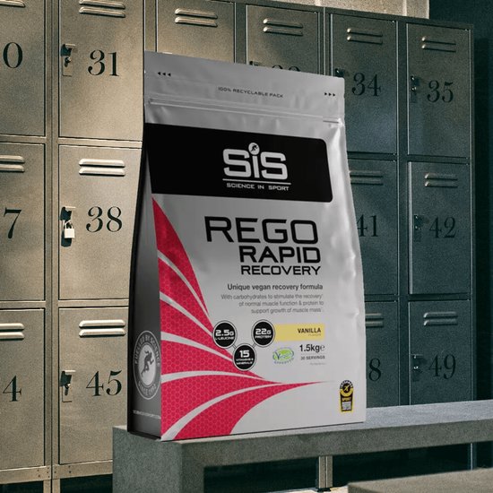 SIS - REGO Rapid Recovery Drink poeder, Post Workout proteine poeder - 20g proteine per serving - vanilla smaak - 32 Servings Per 1.6kg van SiS — afbeelding 4