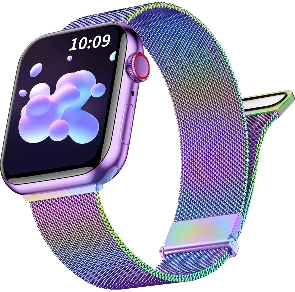 Mobigear Milanese Watch bandje geschikt voor Apple Watch Bandje Magneetsluiting | Mobigear Luxury Loop - 42/41/40/38 mm