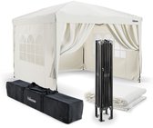 Bol.com Tristar Partytent 3x3m - PT-7803 - Easy Up - Met Zijwanden - Waterdicht - inclusief Draagtas - Paviljoen - Opvouwbaar - ... aanbieding