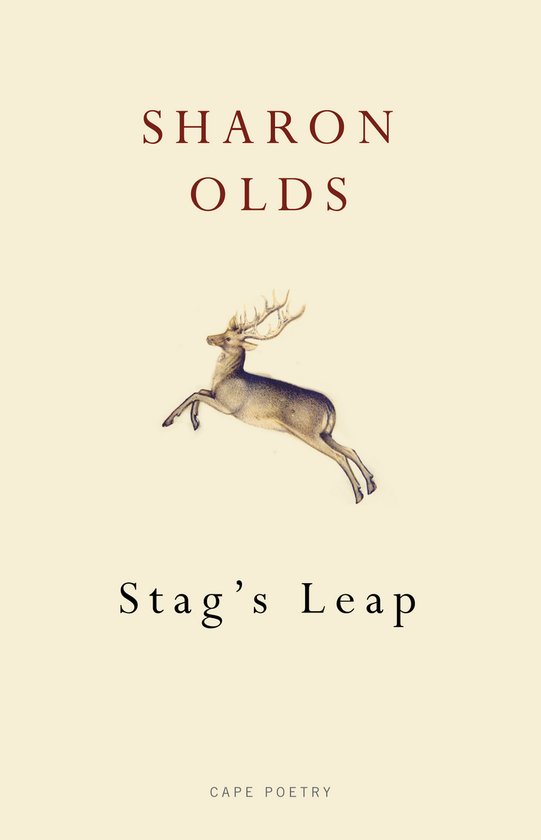 Livre 'Stag's Leap' de Sharon Olds avec une illustration d'un cerf bondissant.