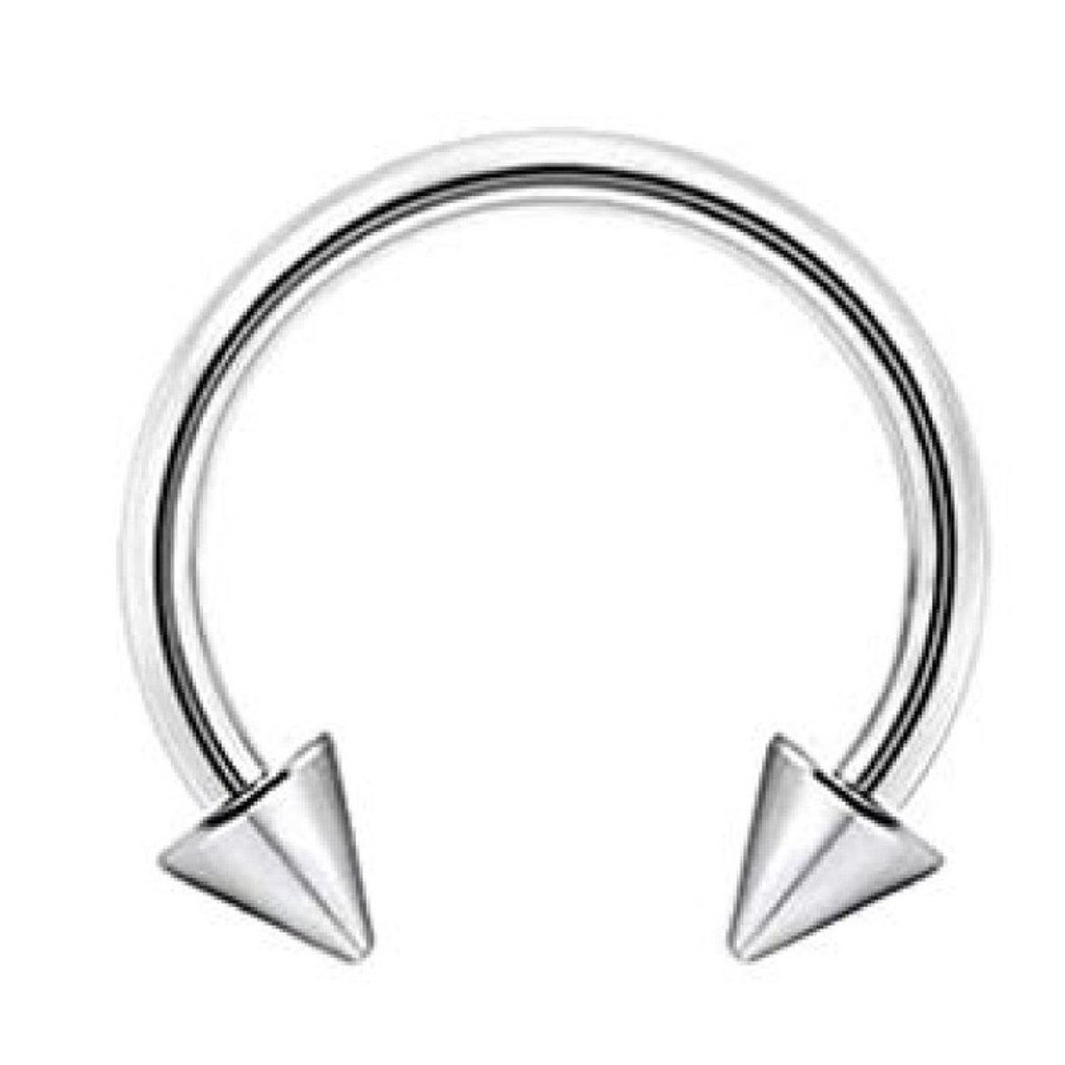 Piercing - Zilverkleurig - Septum | Barbell | Spike