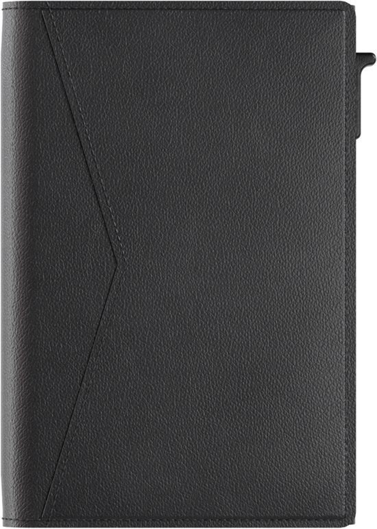 Prowallet Slim – Porte-cartes RFID - Noir – Portefeuille compact pour 8 cartes et billets – Porte-cartes coulissant en aluminium et simili cuir – Coffret cadeau de luxe – Homme & Femme