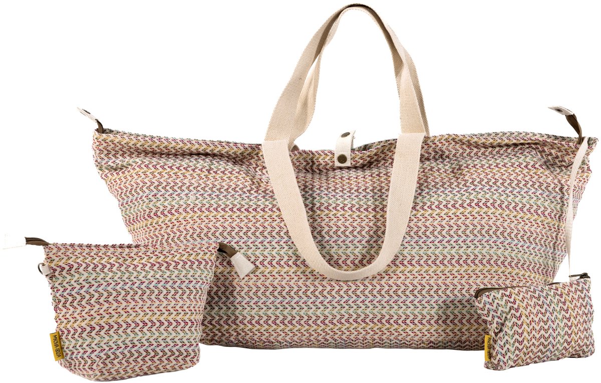 Mycha Ibiza - Strandtas - Rits - Beige - Mycxl25008