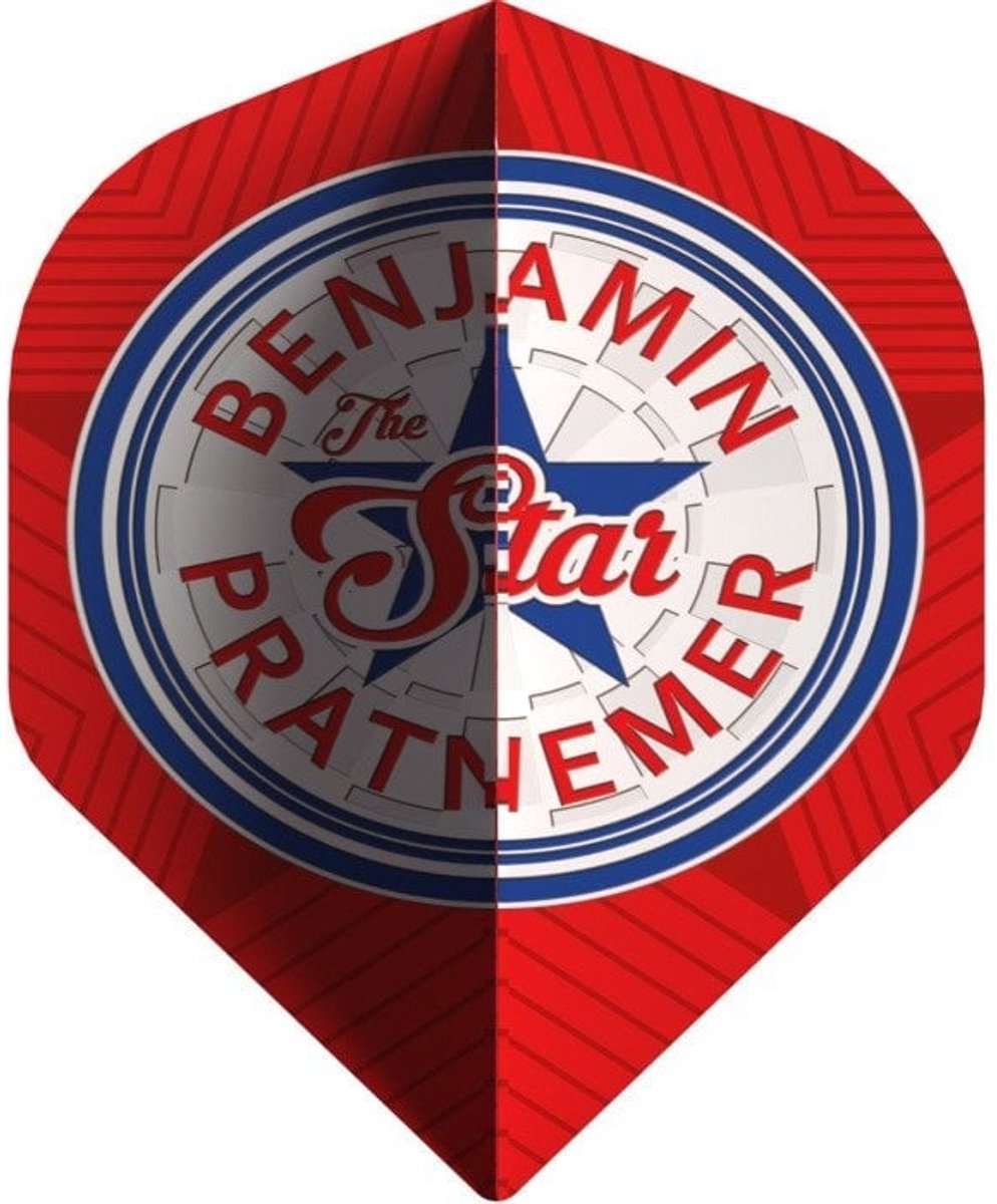 Bull's Benjamin Pratnemer 90 Red NO2 - Dart Flights