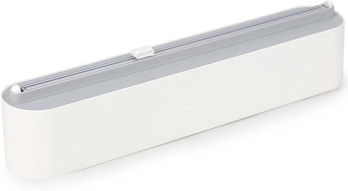 Keukenfoliesnijder met magnetische afzuiging en rolhouder van aluminium