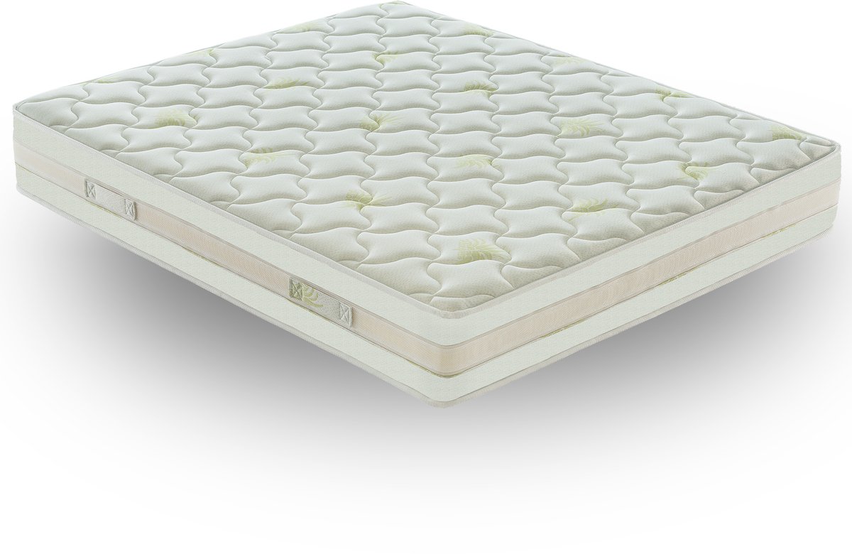 iLoveSleep - Matras IBIZA 180x200 5 cm Traagschuim met Koudschuim Matras - Dikte 25 cm - afneembare hoes - Stijfheid h2