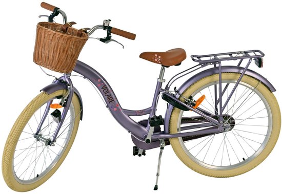 Volare Blossom Kinderfiets - Meisjes - 24 inch - Paars - Twee handremmen