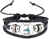 Akyol - later word ik fysiotherapeut armband zwart - Werk - fysiotherapeuten - fysiotherapeut - fysio - therapie - arts - masseur - fysiotherapie - sportblessures - specialist - fysioloog - gezondheidsspecialist