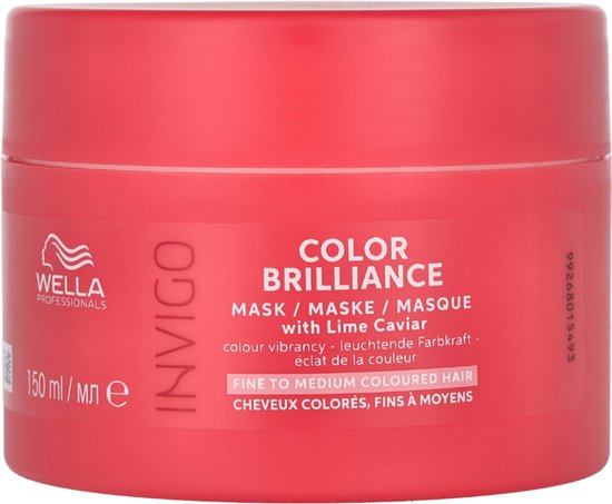 Wella Professionals - Invigo - Color Brilliance - Masque Cheveux Colorés & Fins - 150 ml