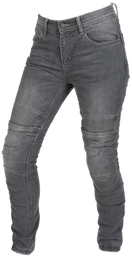 Jean moto KAPTOR DROUW femme Grijs 40 Homologué CE par MOTOBLOUZ