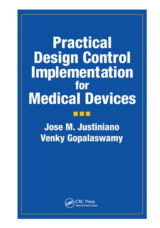 Practical Design Control Implementation for Medical Devices - cover