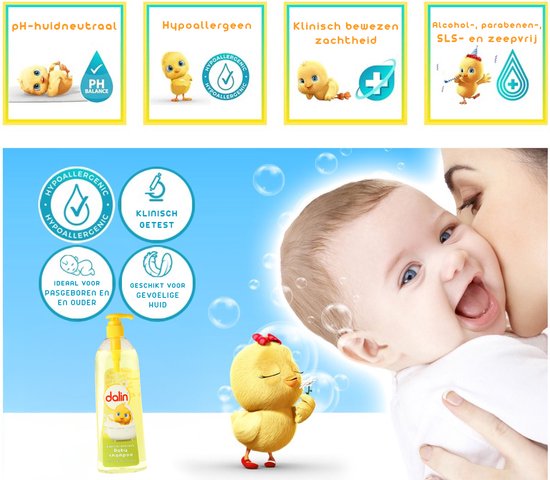 Dalin Babyshampoo Kamille 6 x 700ml milde verzorging voor baby’s haar en hoofdhuid van Merkloos — afbeelding 3