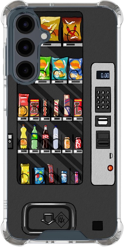 Coque Casimoda® - Compatible avec Samsung Galaxy A16 - Machine à bonbons - Coque antichoc - Extra résistante - TPU/polycarbonate - Multi, Transparent