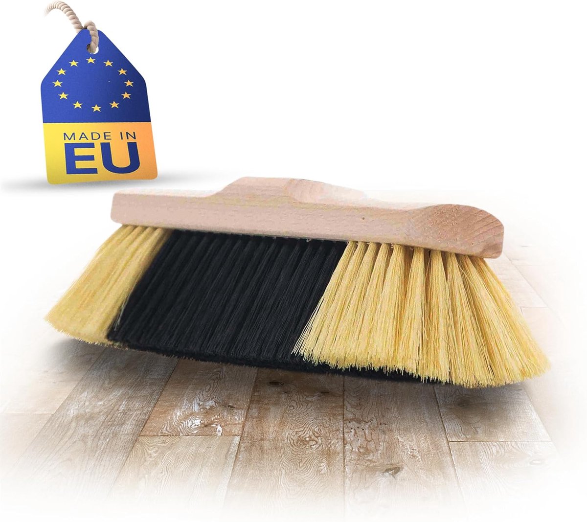Kamerbezem FIJNE KUNSTMATIGE HAREN Bezem met zachte haren Kastbezem Houten bezem Bezemkop dicht opeengepakt Ideale bezem voor laminaat en parket Kunstmatige PP-haren Huisbezem zonder steel