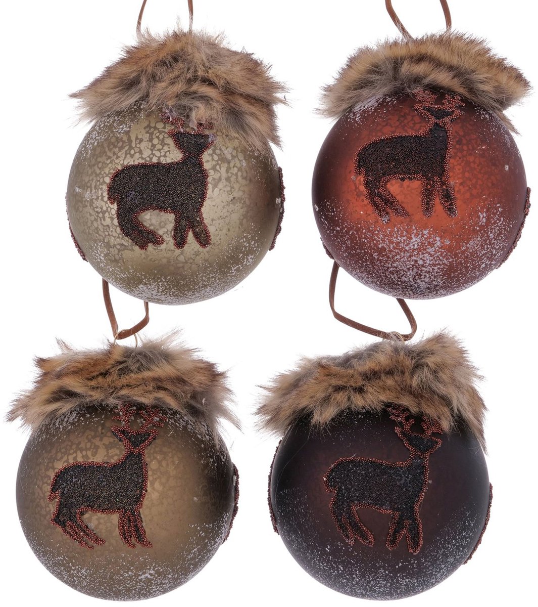 B. Set van 4 kerstballen Cedrik - 2023443