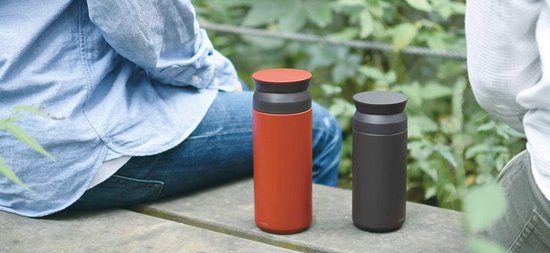 Geïsoleerde Reistumbler - Kaki Fles voor Koud en Warm Dranken — afbeelding 5