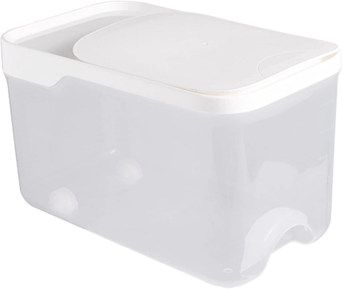Velox Goods VL‑531 Rijstdispenser – Voorraadcontainer Met Deksel 10 Kg Opslag Graan Voedselcontainer Bewaarbak Voor Rijst Linzen Mungbonen Meer Transparant Keuken Organizer
