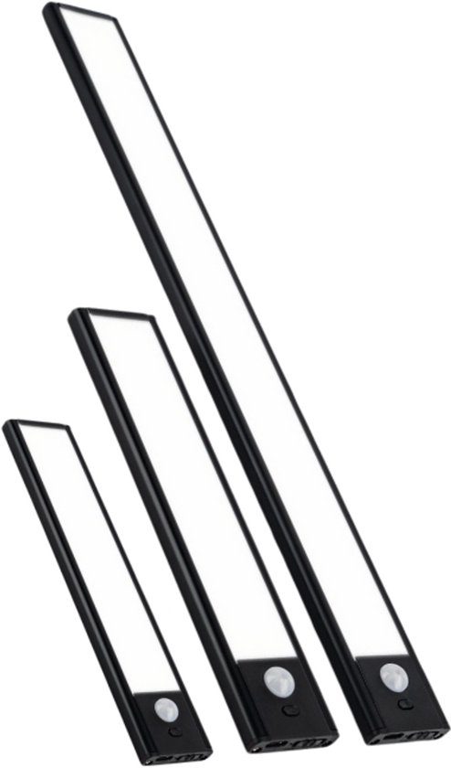 S4D® - Slimme LED Lamp - Bewegingssensor Lamp - Nachtlampje Kinderen - Dimbaar en Draadloos - Warm, Natuurlijk en Wit Licht - Multifunctioneel - 10 CM Aluminium Zwart