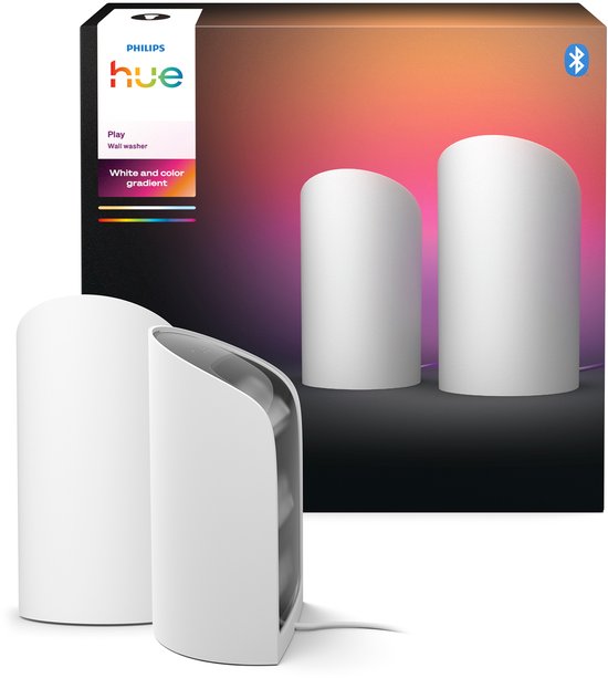 Philips Hue Play wall washer tafellamp 2-pack wit