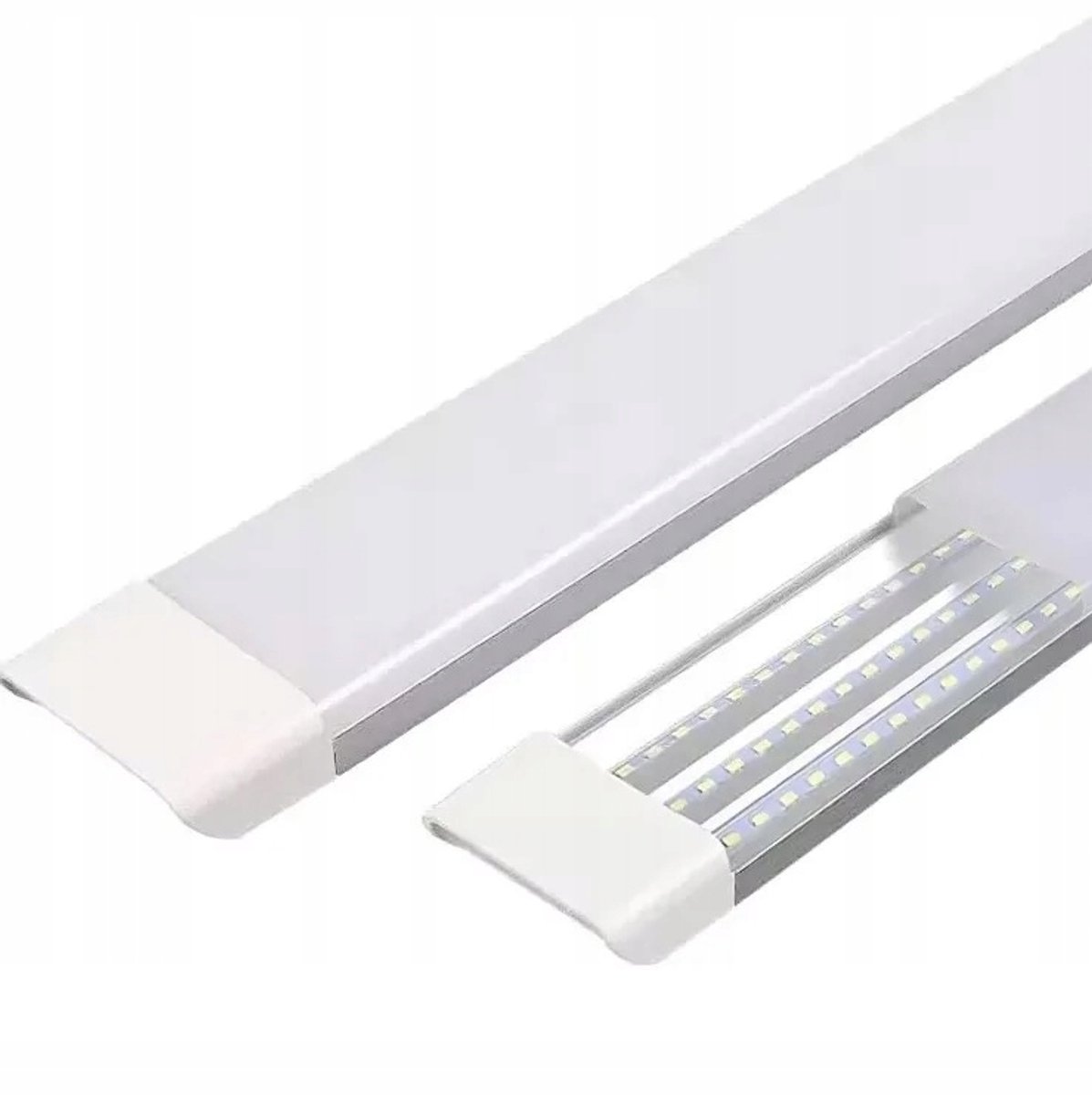 Merkloos - LED Plafondlamp Opbouwarmatuur - 120cm - 60W - Neutraal Wit (4000K) - 6000 lm
