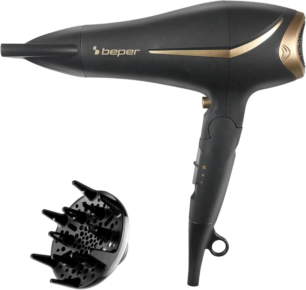 Opvouwbare Haardroger 2200 Watt met Diffuser en Concentrator - Perfect voor Reis