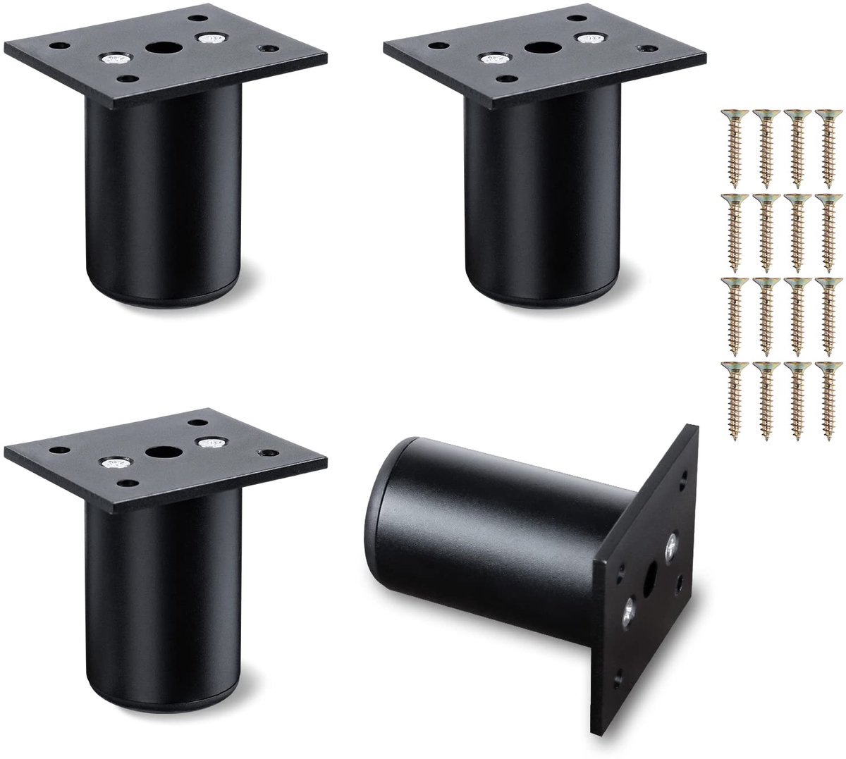 Ibenzoa® Verstelbare Aluminium Meubelpoten voor Stabiele en Meubelondersteuning