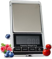 Precisie Weegschaal - Premes - 0.01 tot 500 Gram - Weegschaal Keuken - Precisie Weegschaal Keuken 001g - Weegschaalkeuken - Weegschaal 0 01 gram - Precisie Keukenweegschaal - Koffie Weegschaal - Mini Weegschaal - Weegschaal Keuken Precisie