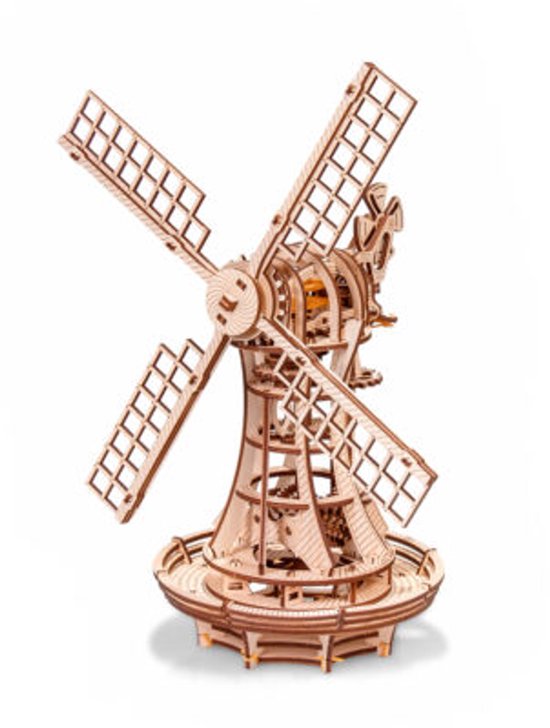 Eco Wood Art Modelbouwpakket Windmolen - 3D Puzzel - Miniatuur Bouwpakket Volwassenen - DIY - Knutselen - Hout