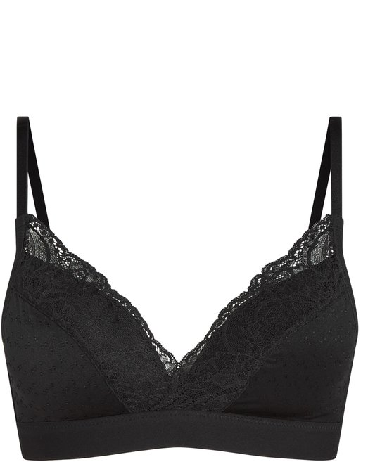 Hunkemöller Dames Lingerie Voorgevormde bh zonder beugel Sophie - Zwart - maat D95