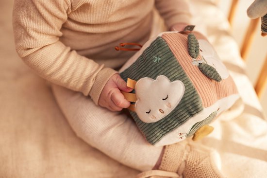 Jollein Baby Activiteitenkubus - Lovely Birds - Polyester - Sensorisch Speelgoed van Jollein — afbeelding 5