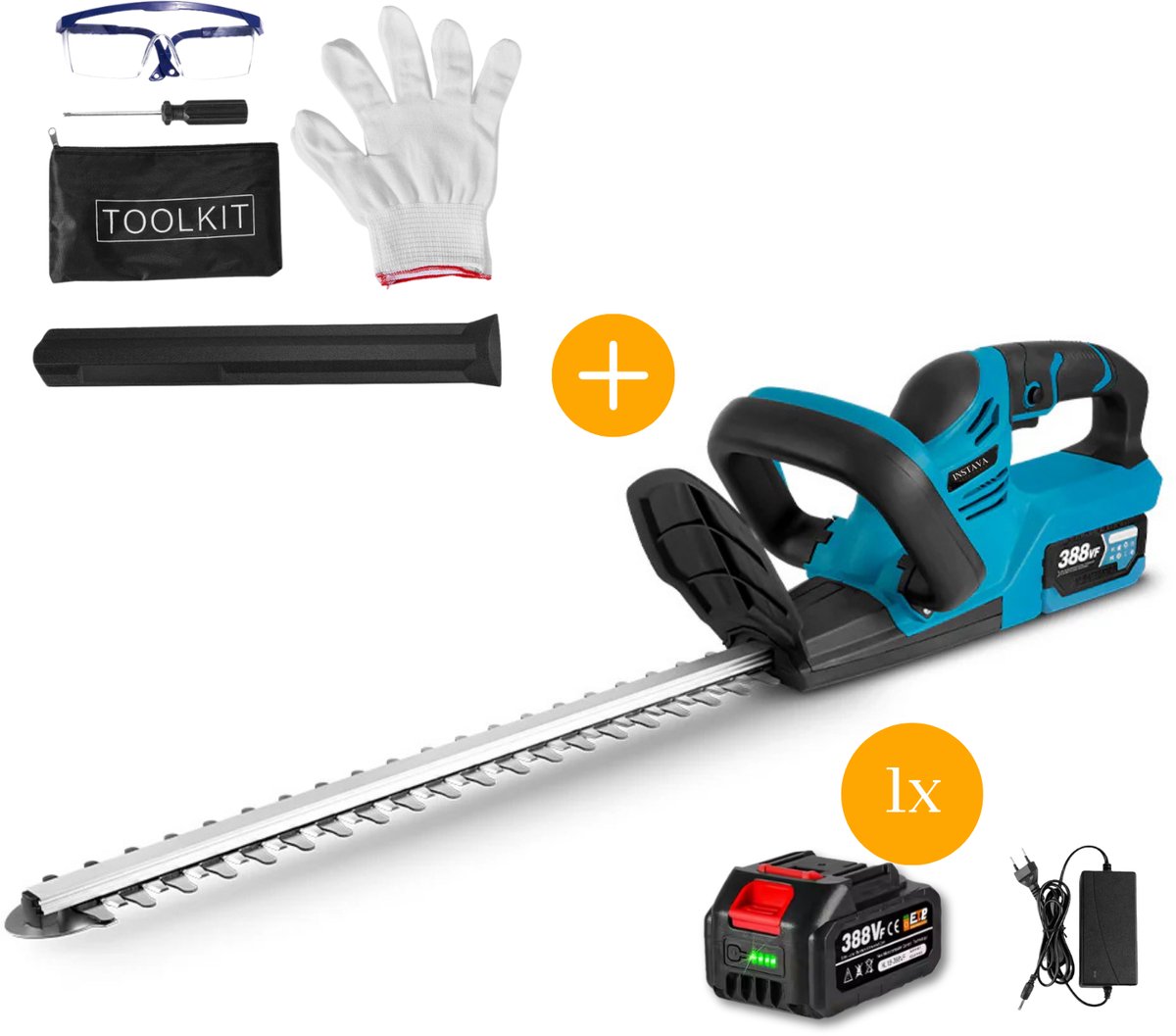 Instava Accu Heggenschaar 51 cm – Incl. 1x 4.0Ah Accu & Lader – Makita LXT 18V Compatibel – Lichtgewicht