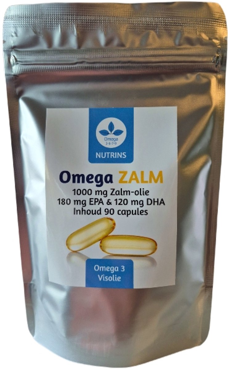 Nutrins Omega zalm capsules - zalm-olie met 30% omega-3 (EPA, DHA)