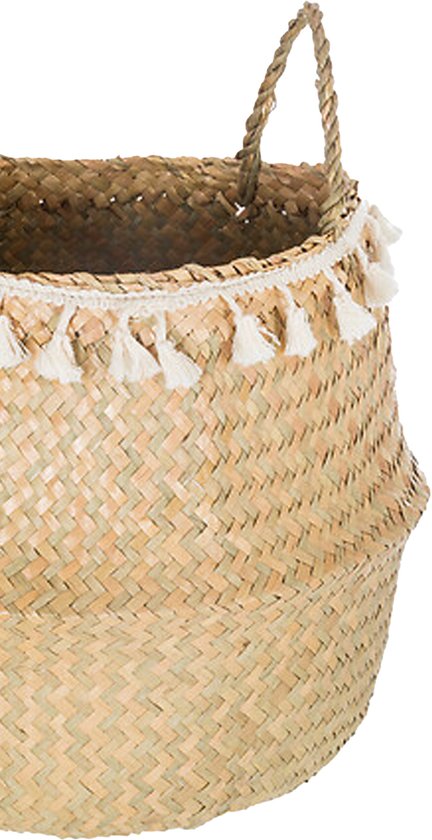 House Nordic Manden Sarbas Zeegras Naturel Rond Set van 2 | Leen Bakker House Nordic Manden Sarbas Zeegras Naturel Rond Set van 2 | Leen Bakker
