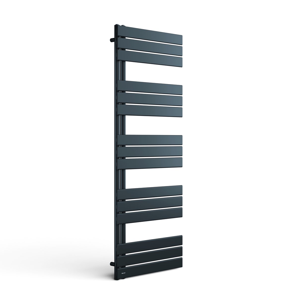 Blumfeldt Badheizkörper - 765 W Wandmontage Handtuchheizkörper Met Zij aansluiting, Modern Staal-Design, Handdoekhouder voor Badkamers & Woonruimtes, 60x160 cm, Antraciet