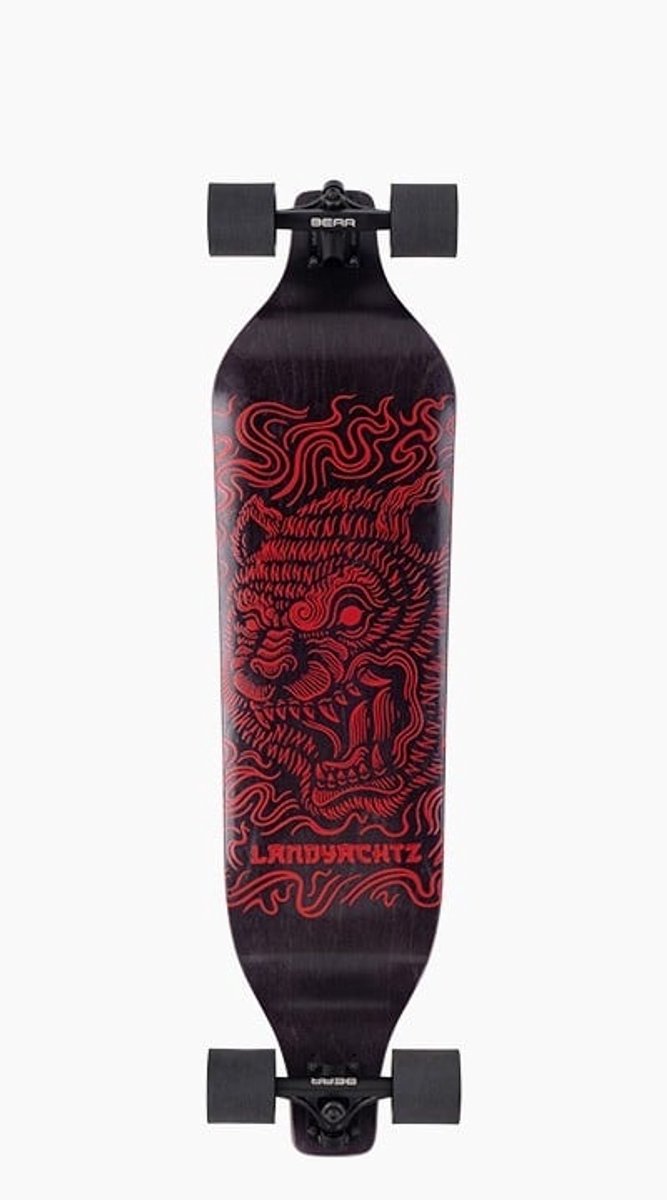 Landyachtz Longboard EVO Bear 40 Een top longboard met coole graphics Veelkleurig