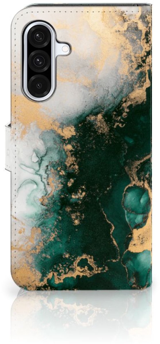 Bookcase voor Samsung Galaxy A36 Marmer Groen
