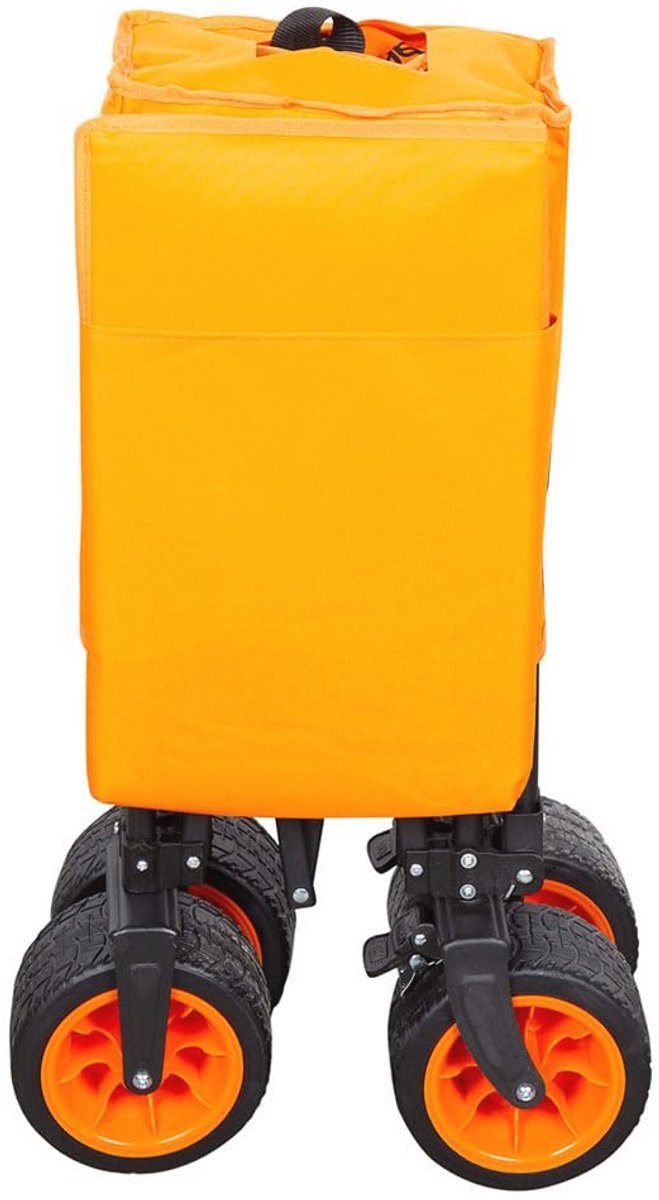 Opvouwbare Transportwagen voor Strand, Tuin en Camping tot 100 kg - Ergonomische Handgreep, 360° Draaibare Wielen met Remmen van Sekey — afbeelding 2