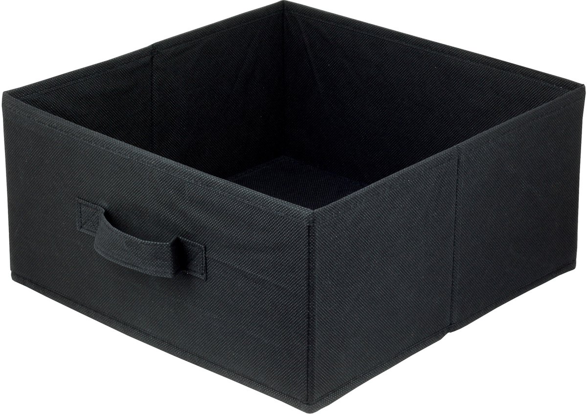 LAVITA OPBERGMAND - Zwarte Stoffen Opbergbox - Kast Organizer - Ladeverdeler Voor Kleding - 31x31x15cm - 1 Stuk