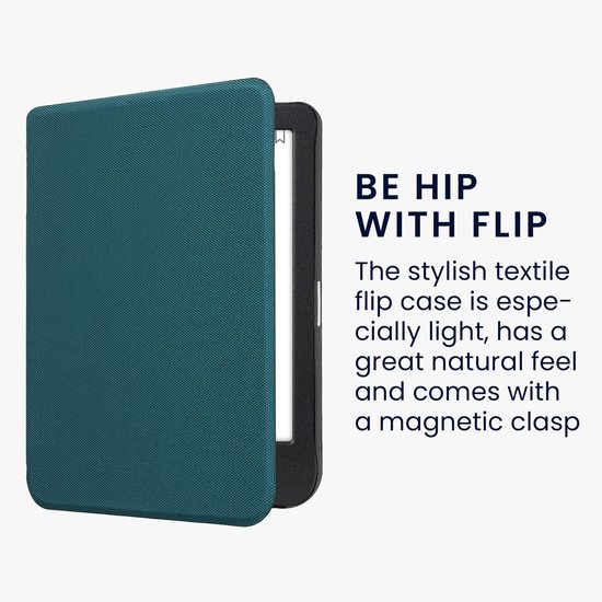 kwmobile Hoesje geschikt voor Kobo Clara BW / Colour - Nylon eReader case geschikt voor Kobo Clara BW / Colour van kwmobile — afbeelding 4