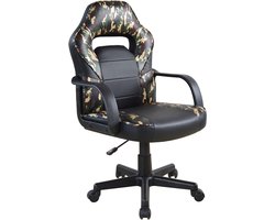 Gamestoel Thomas junior - bureaustoel - hoogte verstelbaar - camouflage