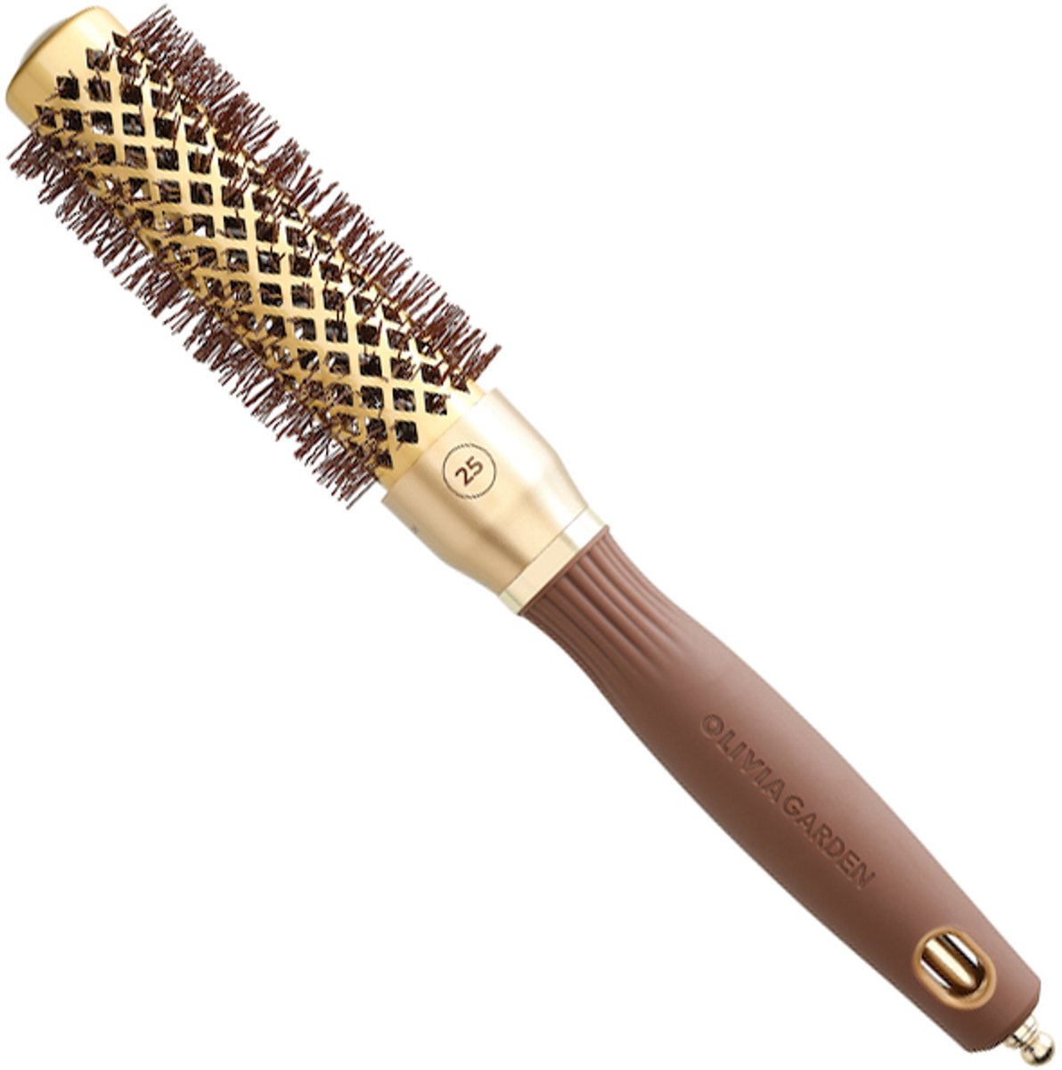 Olivia Garden Expert Blowout Shine Wavy Föhnborstel Goud-Bruin
