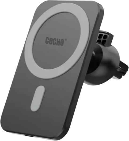 Foto: Cocho autohouder telefoonhouder met draadloze oplader geschikt voor alle qi apparaten maximale laadsnelheid draadloos opladen autolader magnetisch auto oplader