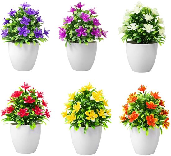 Compositions florales miniatures artistiques Ibenzoa® dans une variété de couleurs pour les espaces intérieurs et extérieurs